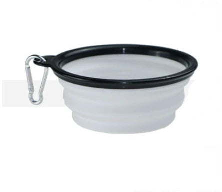 Collapsible Silicone Dog Bowl with Carabiner Five4You