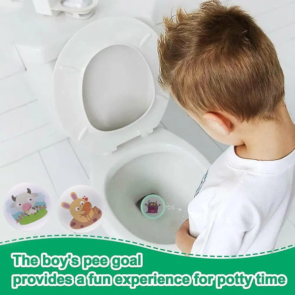 Color Changing Toilet Targets Sticker: Fun Potty Training Aid Five4You