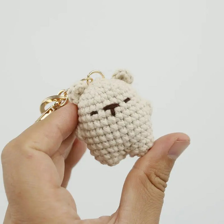 Cute Bear Couple Keychains: Kawaii Crochet Doll Keyrings for Bags & Keys, Bag Accessory, bag keychains, Bear Couple, Bear Keychains, Couple Gift, couple keychains, crochet dolls, crochet keyr