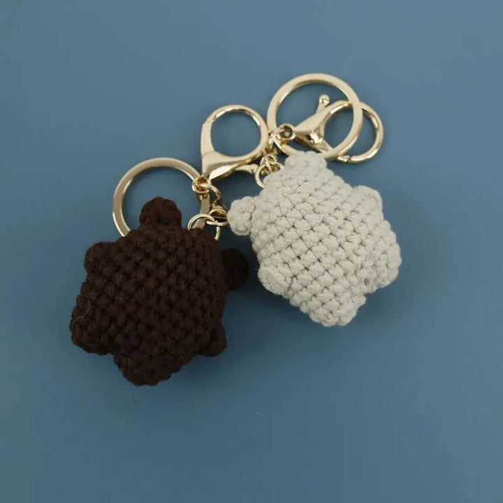 Cute Bear Couple Keychains: Kawaii Crochet Doll Keyrings for Bags & Keys, Bag Accessory, bag keychains, Bear Couple, Bear Keychains, Couple Gift, couple keychains, crochet dolls, crochet keyr