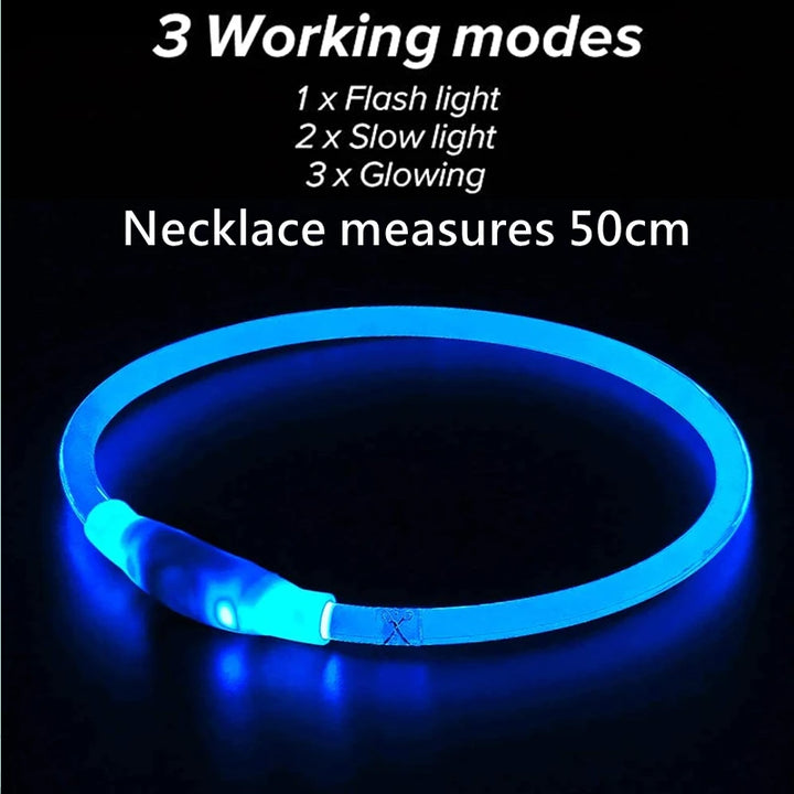 Luminous USB LED Dog Collar, Safety, dog collar, dog safety, luminous dog collar, luminous LED, luminous safety, Luminous USB LED Dog Collar, Pet, Pet Accessories, safety collar, Safety LED d